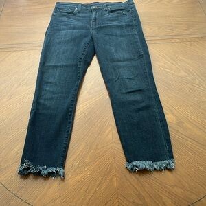 Joe’s high-rise skinny ankle raw him jeans size 28 w/ 24” inseam